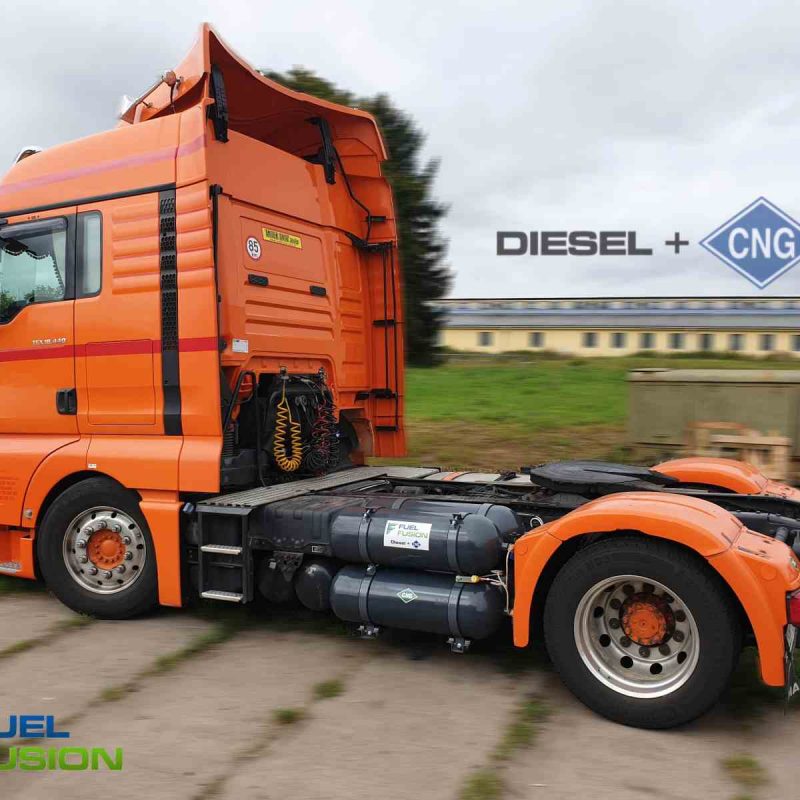 MAN TGX 440 Euro 6 Diesel CNG duální pohon nafta a CNG se systémem Fuel Fusion